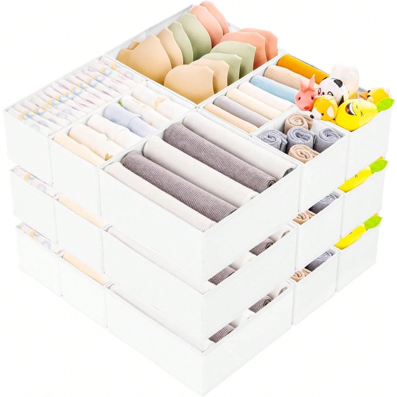 Baby Nursery Dresser - 15PCS Drawer Organizer Clothes - Foldable