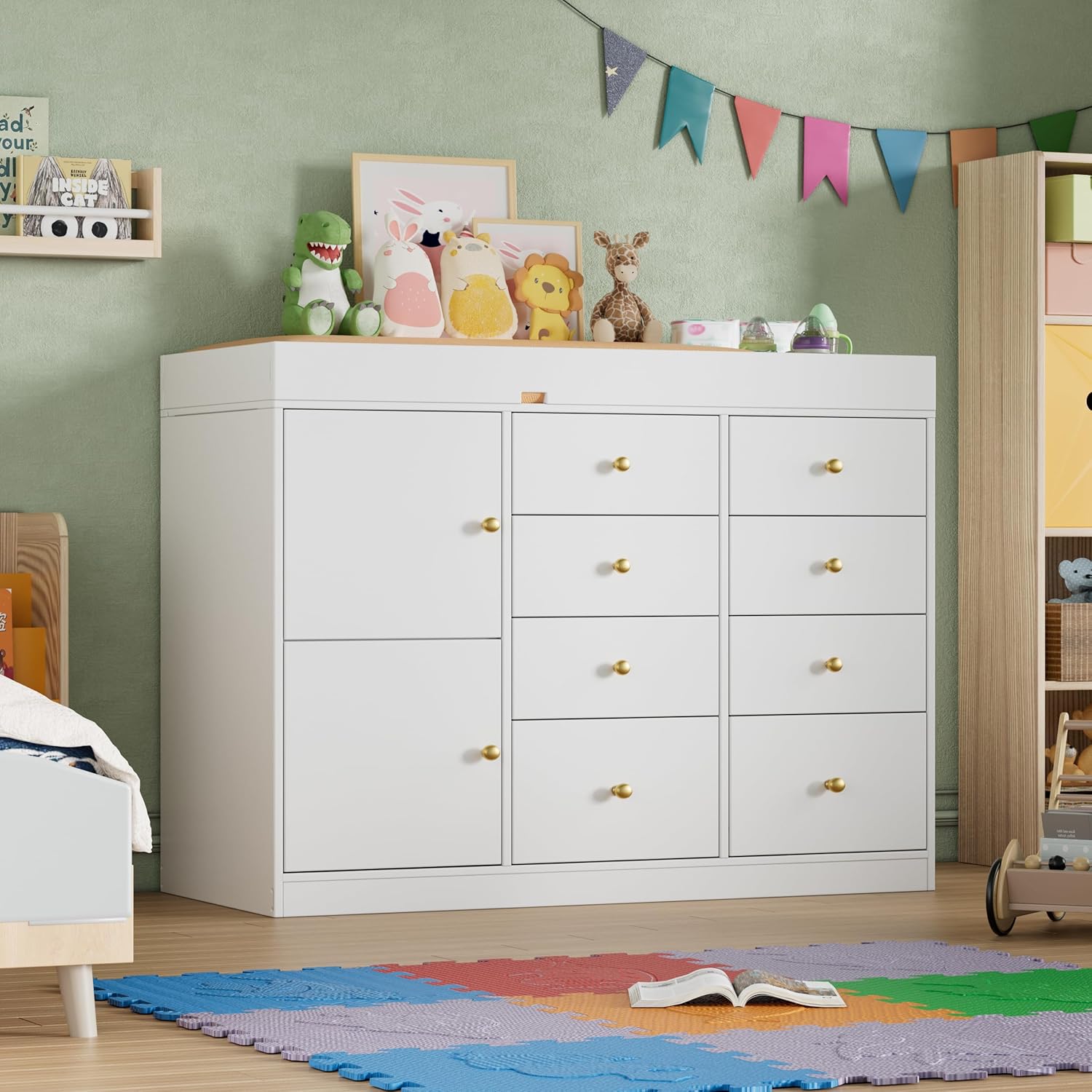 Baby Nursery Dresser - Changing Table Dresser, Baby Classic Nursery
