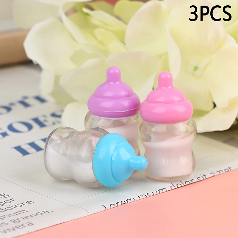 Baby Nursery Dolls - 3PCS Dollhouse Baby Bottle Accessories Play
