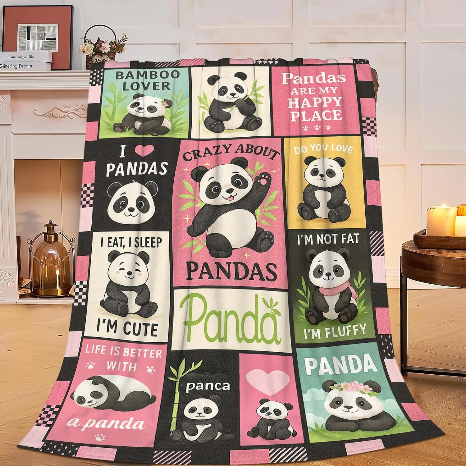 Baby Nursery Bedding - Panda Blanket Cute Panda Throw Blanket