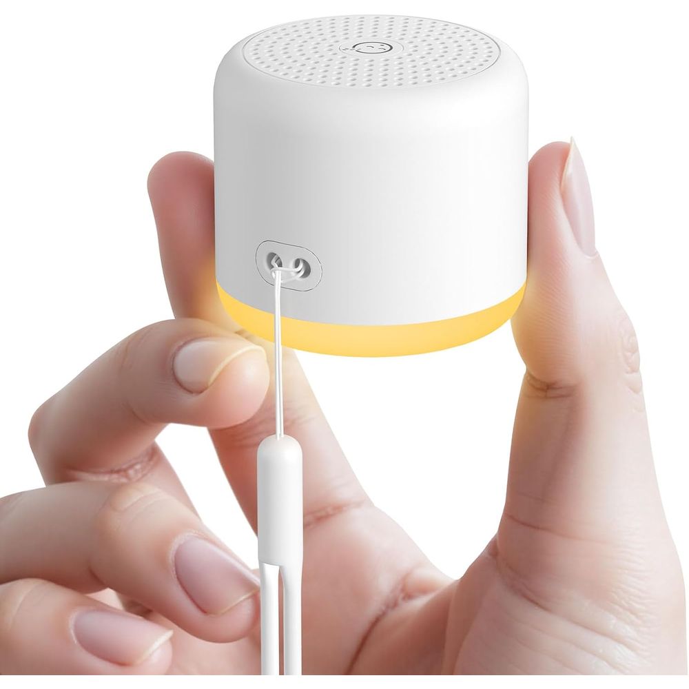 Baby Sound Machine White - White Noise Machine with Night Light,
