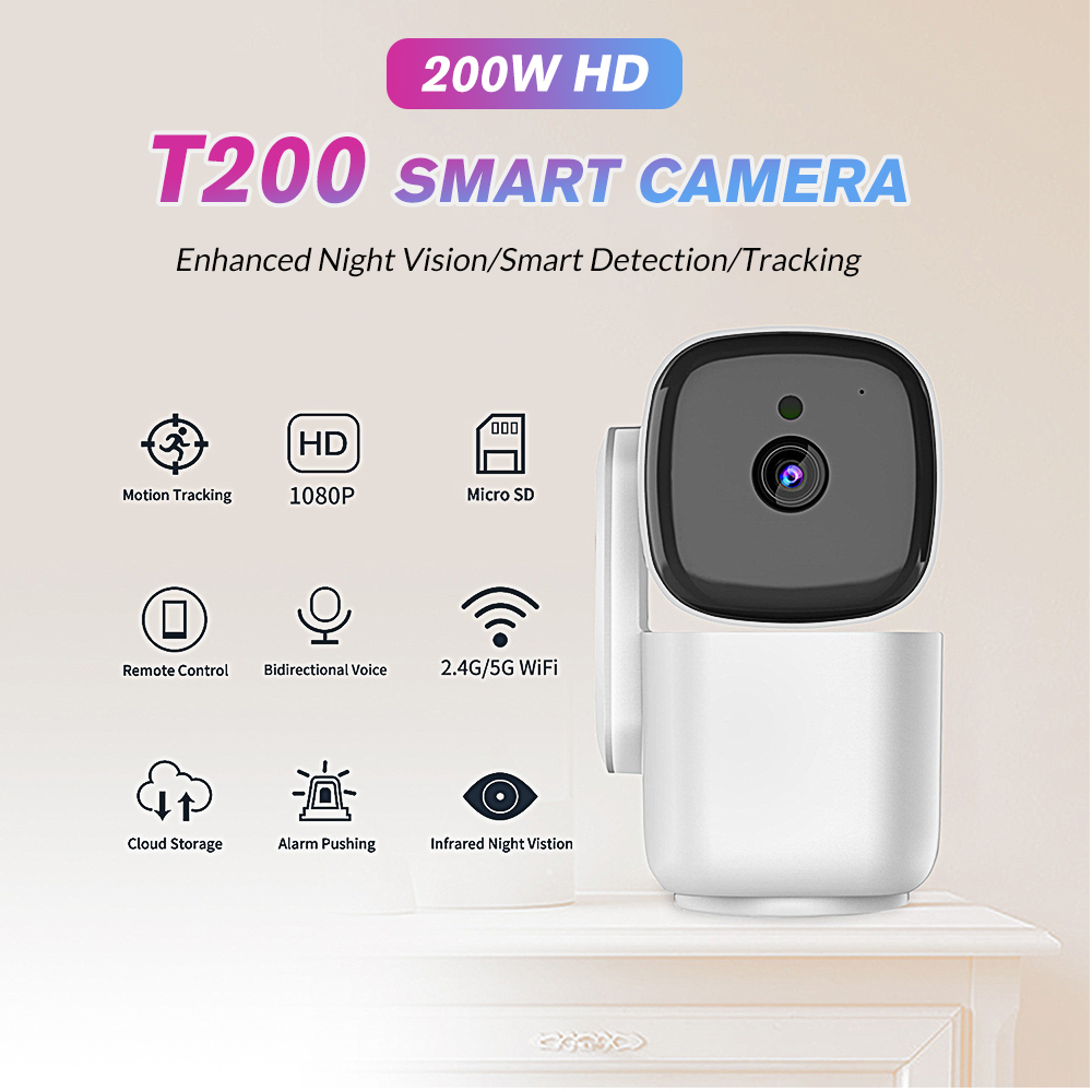 Baby Monitor Split Screen - T200 1080P Indoor PTZ Security Camera
