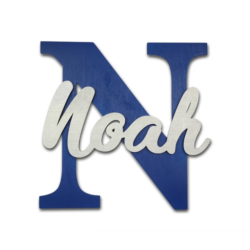 Baby Nursery Name Letters - Bảng Chữ Cái Bằng Gỗ, Cho