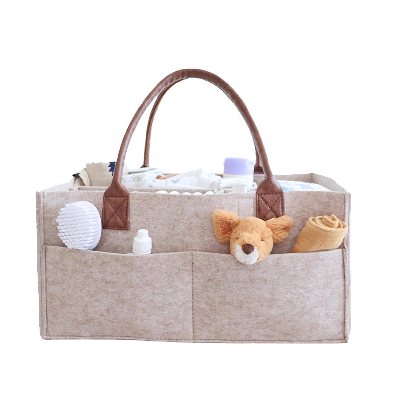 Baby Bag Nursery - Baby Felt Storage Nursery Organizer Basket