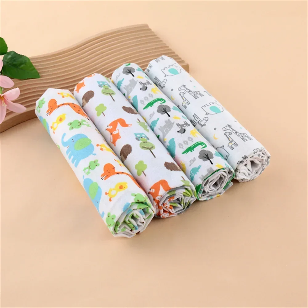 Baby Nursery Sale - 4pc/set Flannel Baby Swaddle Blanket Receiving