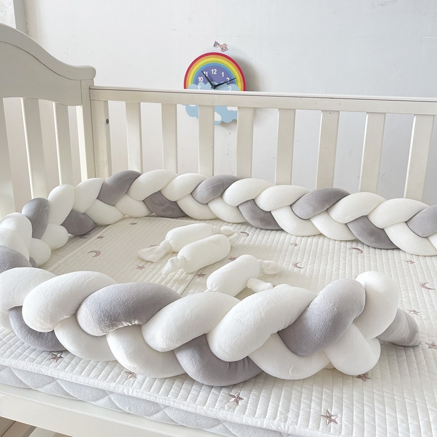 Baby Nursery Sale - 1M/2M/3M/4M Baby Braid Bumper for Newborn