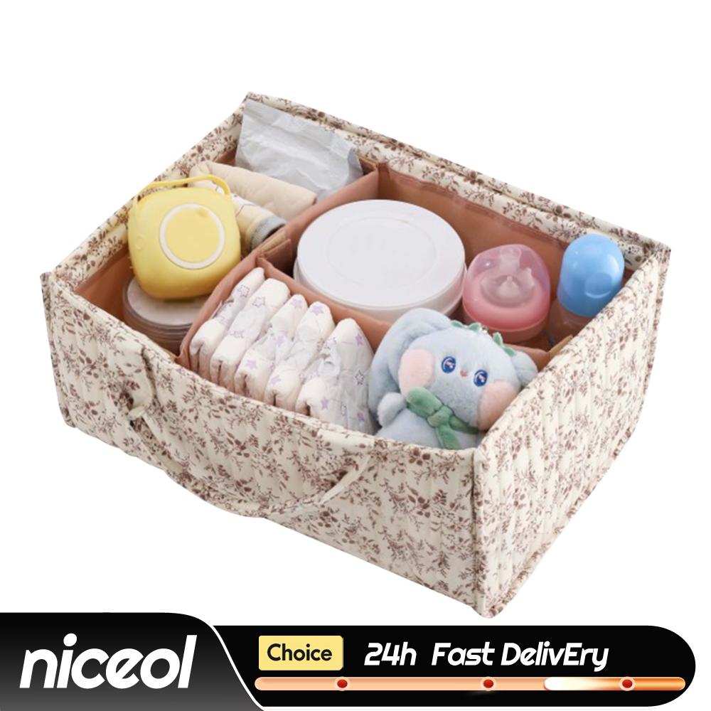 Baby Nursery Must Haves - Floral Nursery Storage Basket with Removable