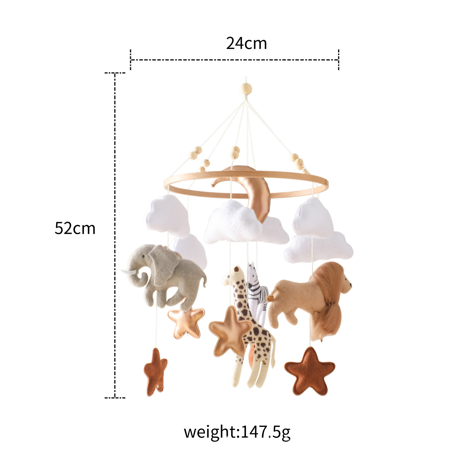 Baby Nursery Sale - Hot Sale Nordic Handmade Felt Jungle