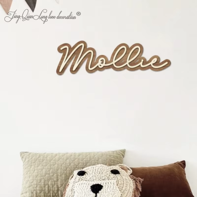 Baby Nursery Name Letters - Custom Wooden Name Sign for Nursery