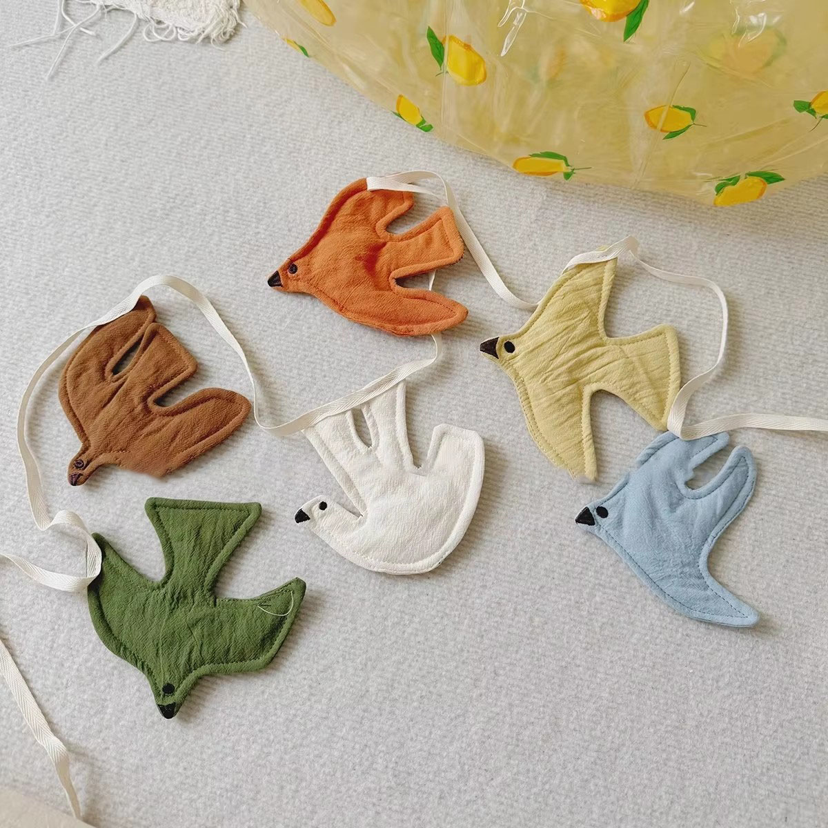 Baby Nursery Fabric - Kids Room Nursery Fabric Bunting Bird