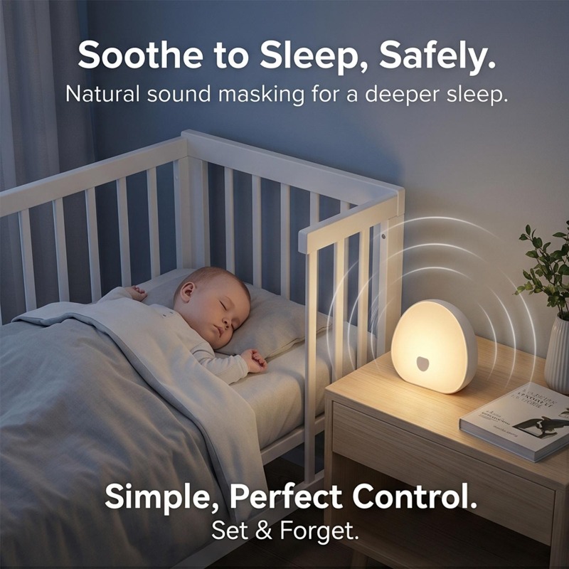 RGB Sleep White Noise Machine  - đánh giá và giá Baby Sound Machine White