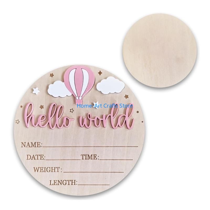 Y3NA Gỗ Tên Bé Mảng Hello Worl - đánh giá và giá Baby Nursery Keepsake