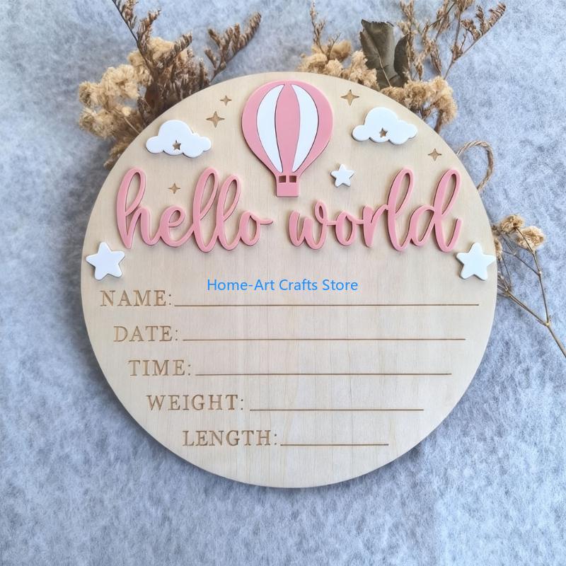Y3NA Gỗ Tên Bé Mảng Hello Worl - đánh giá và giá Baby Nursery Keepsake