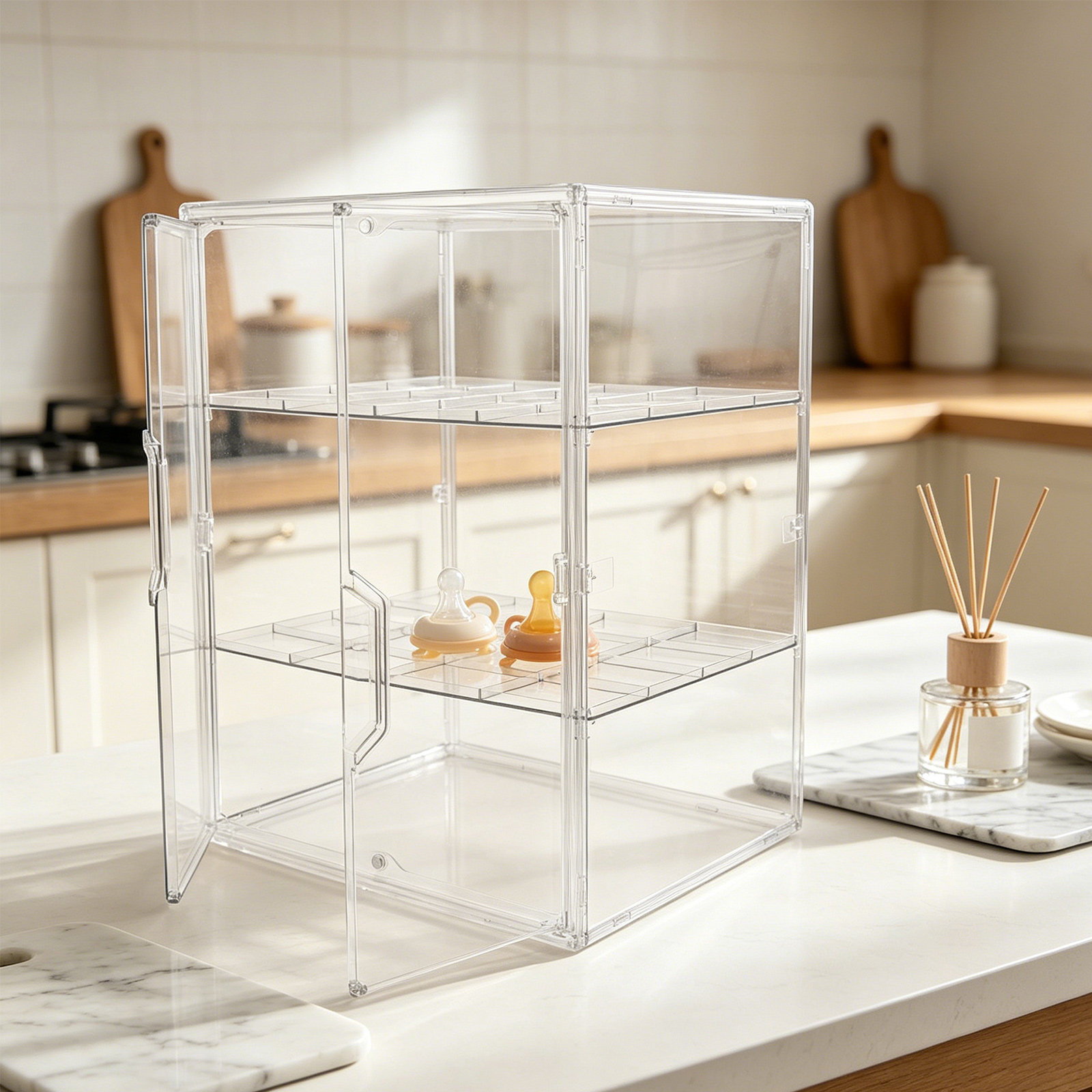 Multi-Layer Clear Baby Bottle  - đánh giá và giá Baby Nursery Organizer