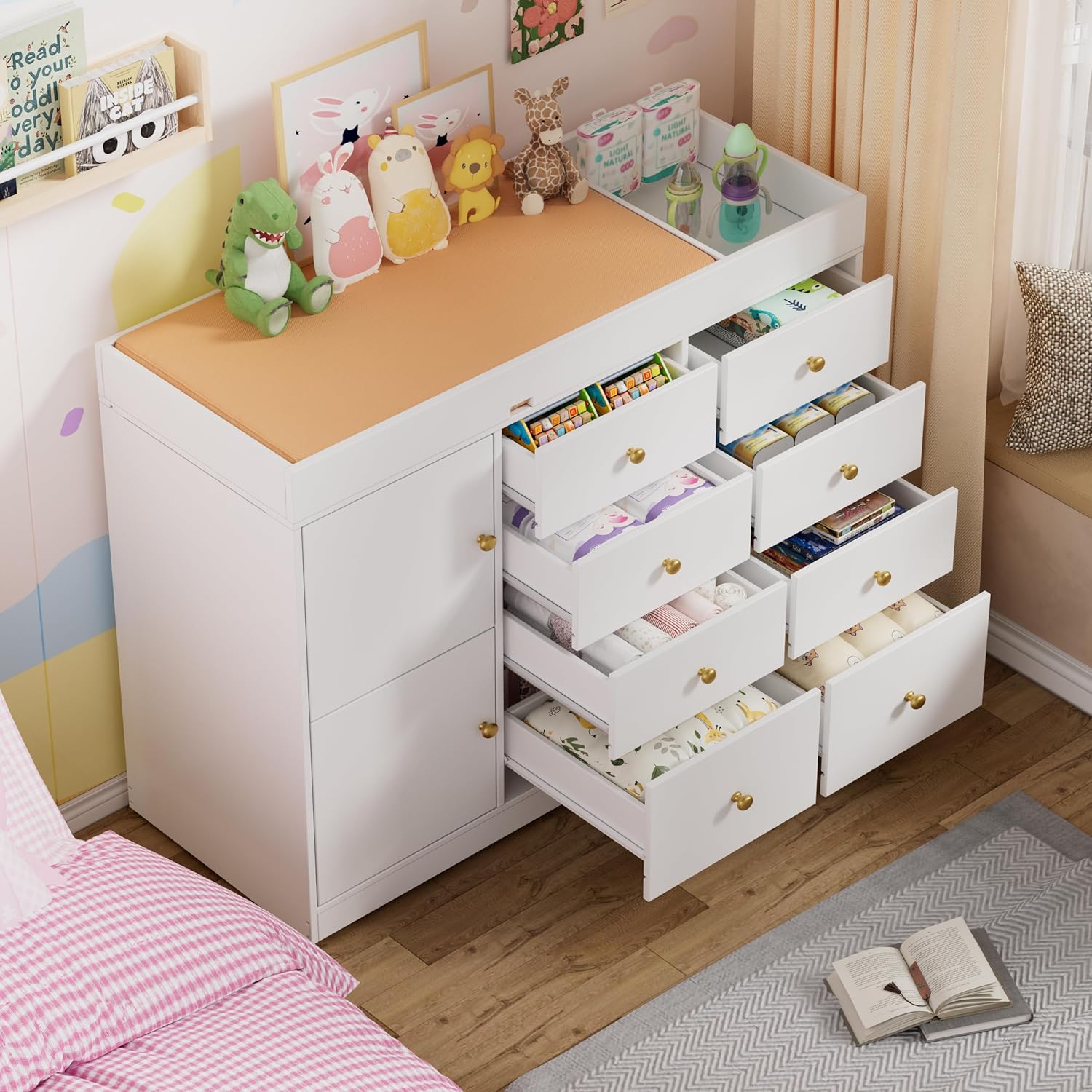 Changing Table Dresser, Baby C - đánh giá và giá Baby Nursery Dresser
