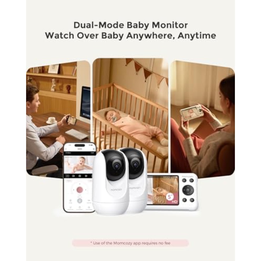 Smart WiFi baby monitor for ho - đánh giá và giá Baby Monitor Split Screen