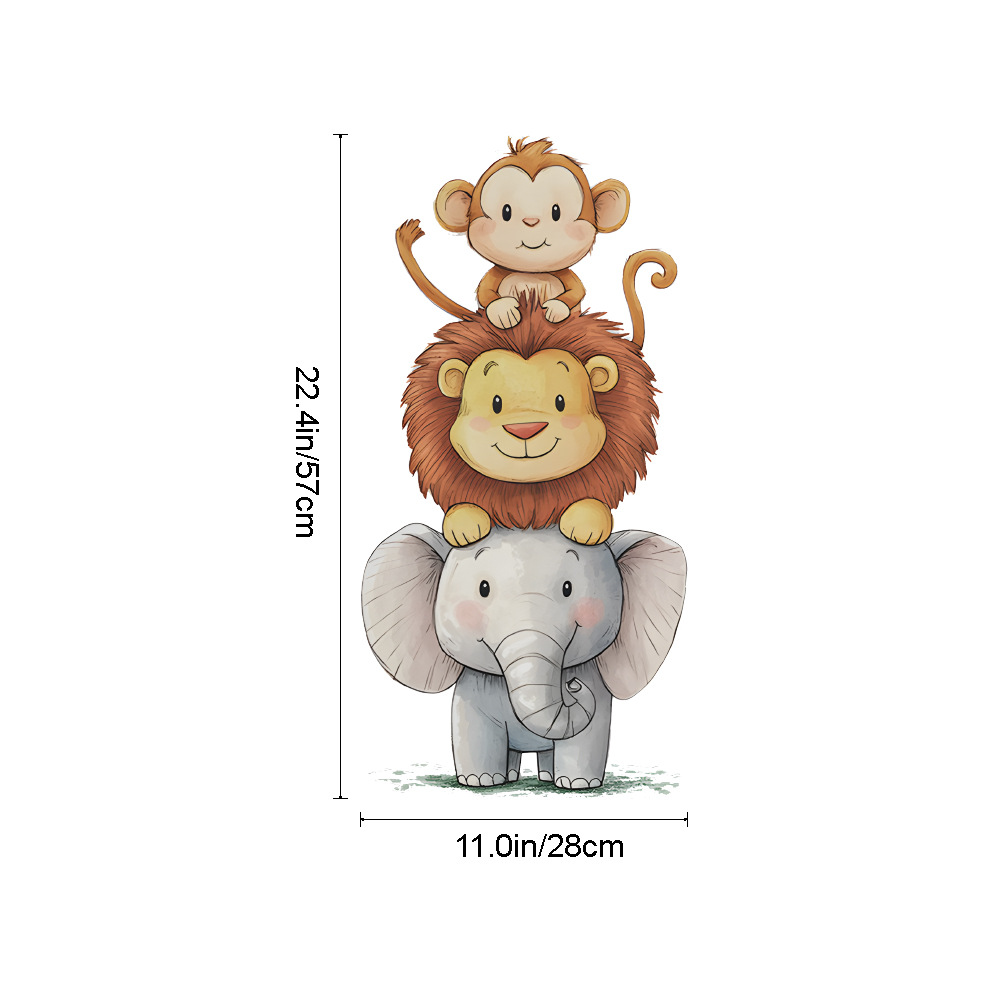 Cute Forest Animals Wall Stick - đánh giá và giá Baby Nursery Wallpaper
