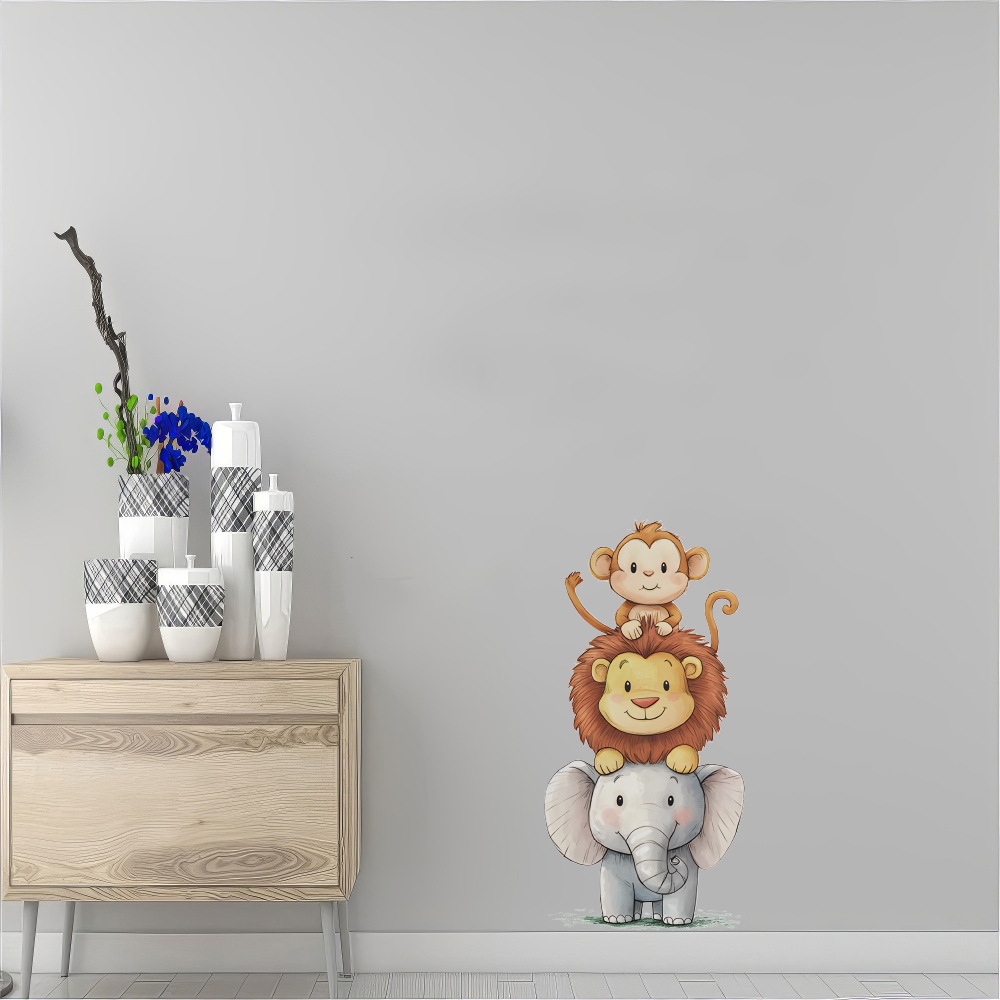 Cute Forest Animals Wall Stick - đánh giá và giá Baby Nursery Wallpaper