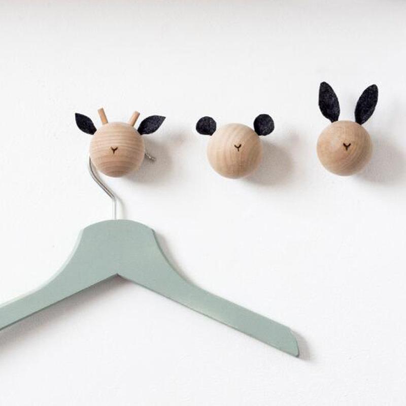 Modern Minimalist Wooden Hook  - đánh giá và giá Baby Nursery Hooks