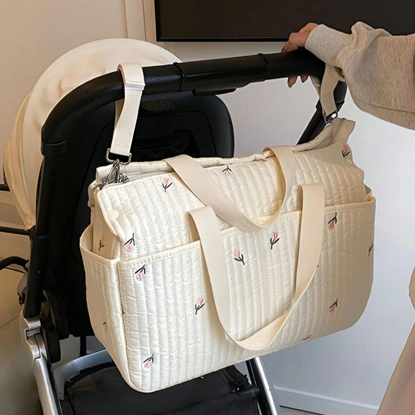 New High-capacity Mummy Bag Em - đánh giá và giá Baby Bag Nursery