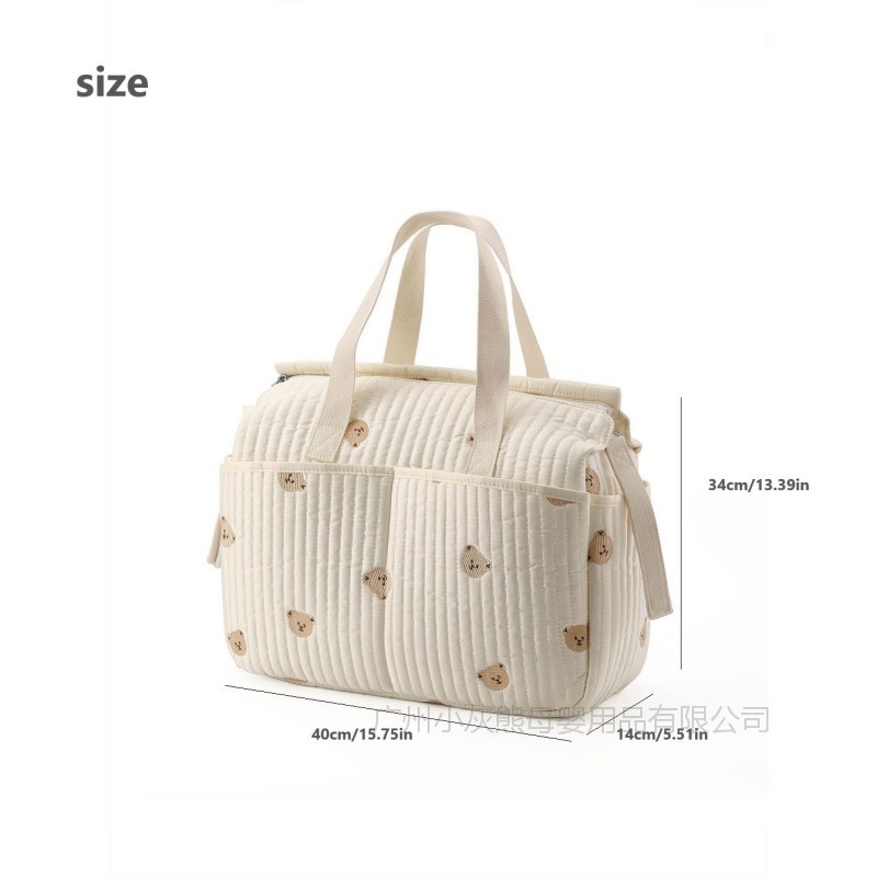 New High-capacity Mummy Bag Em - đánh giá và giá Baby Bag Nursery