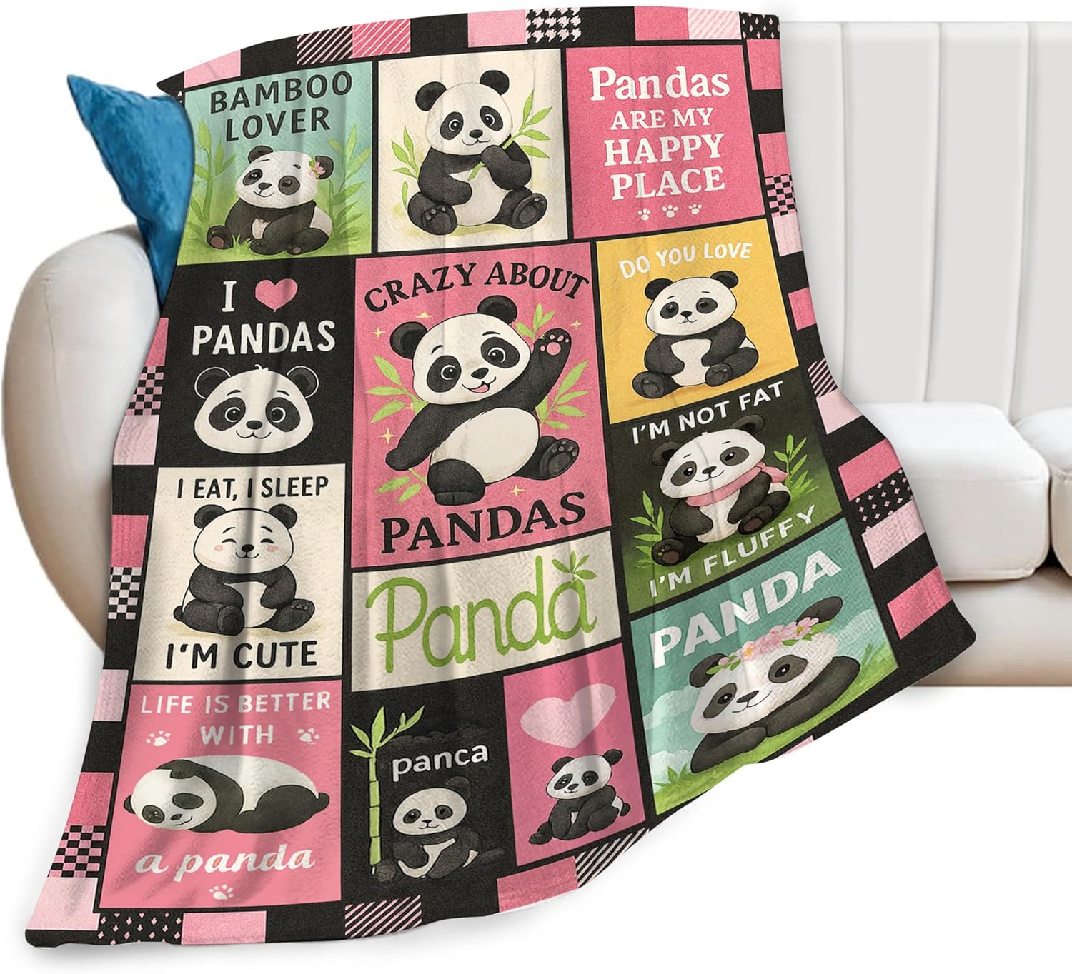 Panda Blanket Cute Panda Throw - đánh giá và giá Baby Nursery Bedding
