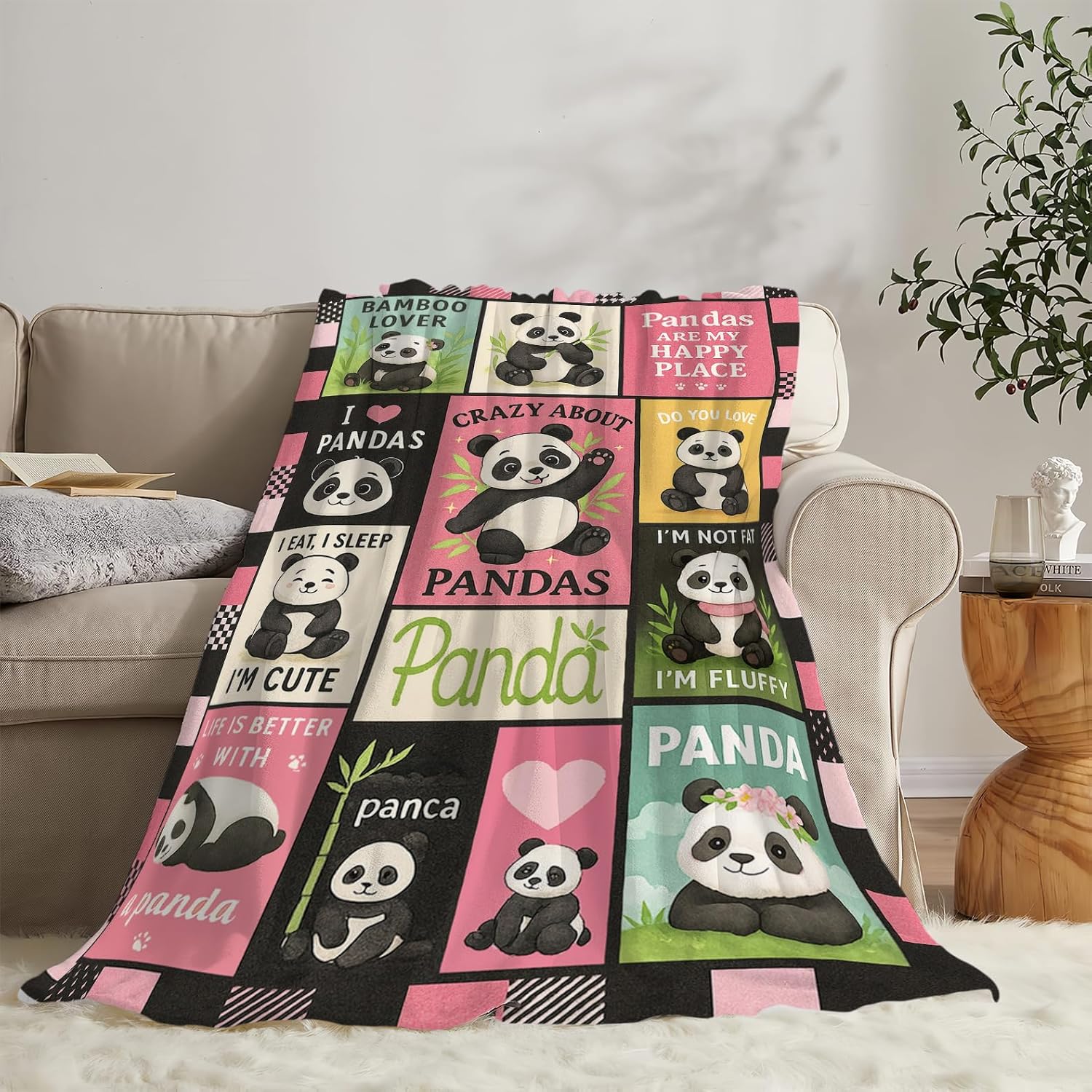 Panda Blanket Cute Panda Throw - đánh giá và giá Baby Nursery Bedding