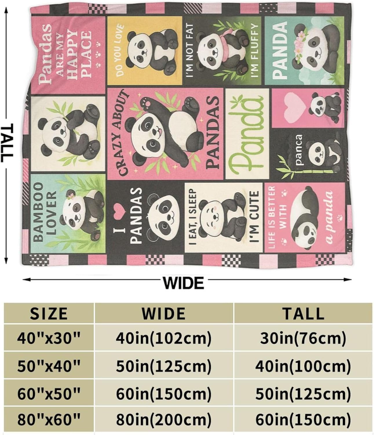Panda Blanket Cute Panda Throw - đánh giá và giá Baby Nursery Bedding
