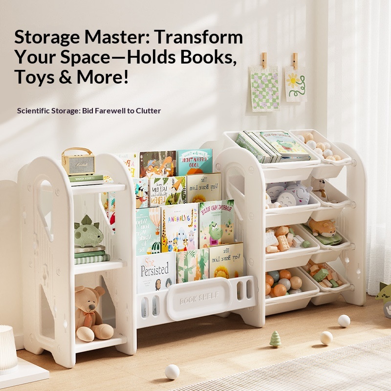 Kids Toy Storage Rack Organize - đánh giá và giá Baby Nursery Bookshelf