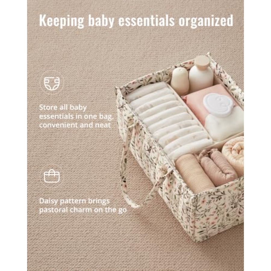 Floral Diaper Caddy Organizer, - đánh giá và giá Baby Nursery Must Haves