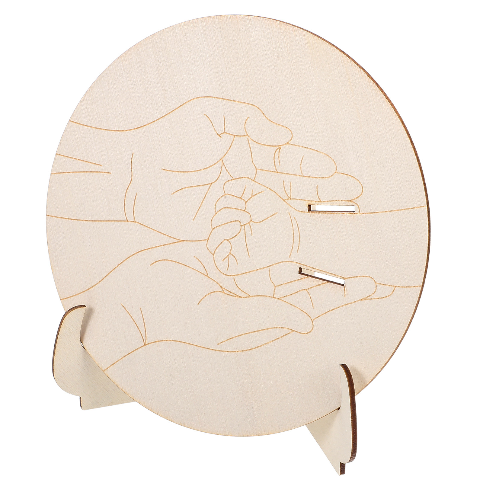 1Set Engraved Round Wooden Bab - đánh giá và giá Baby Nursery Keepsake