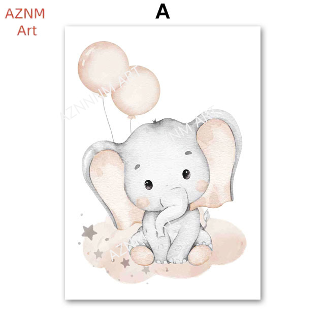 Elephant Balloon Rainbow Moon  - đánh giá và giá Baby Nursery Fabric