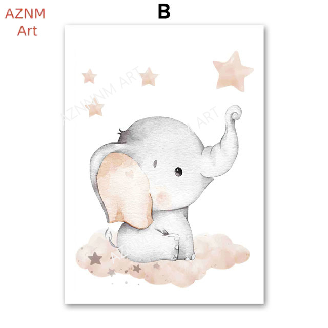 Elephant Balloon Rainbow Moon  - đánh giá và giá Baby Nursery Fabric