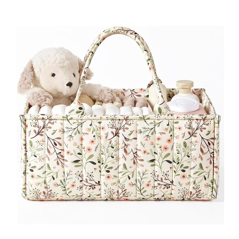 AINY-Floral Diaper Caddy Organ - đánh giá và giá Baby Nursery Must Haves
