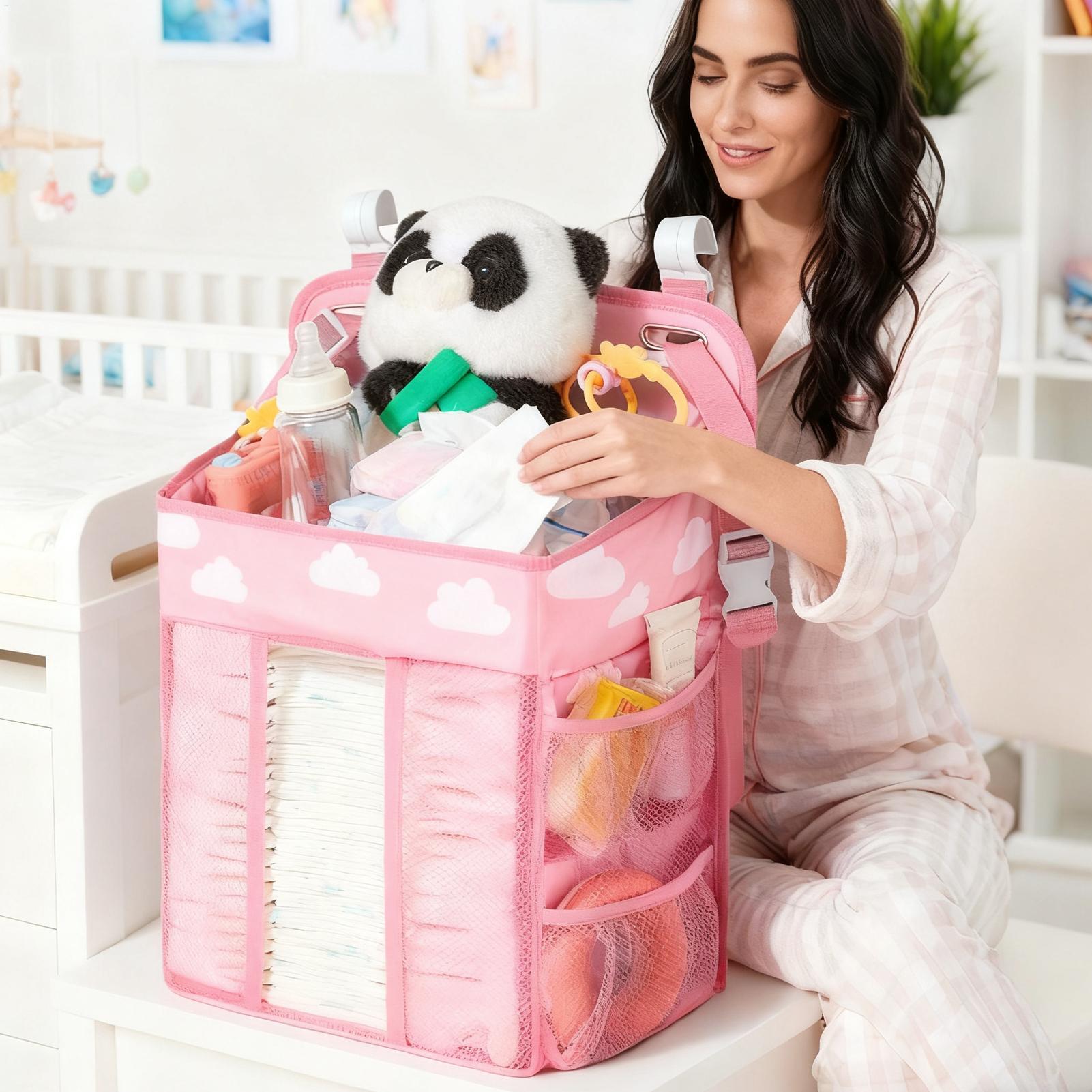 Crib Diaper Organizer Waterpro - đánh giá và giá Baby Nursery Organizer
