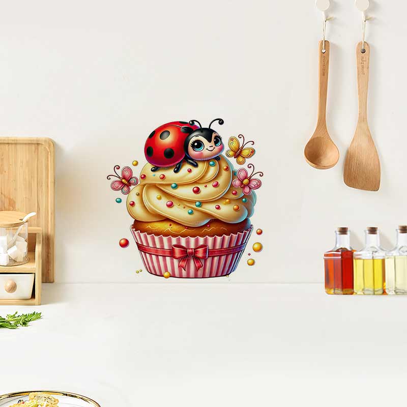 Cute Ladybug Wall Sticker Baby - đánh giá và giá Baby Nursery Murals