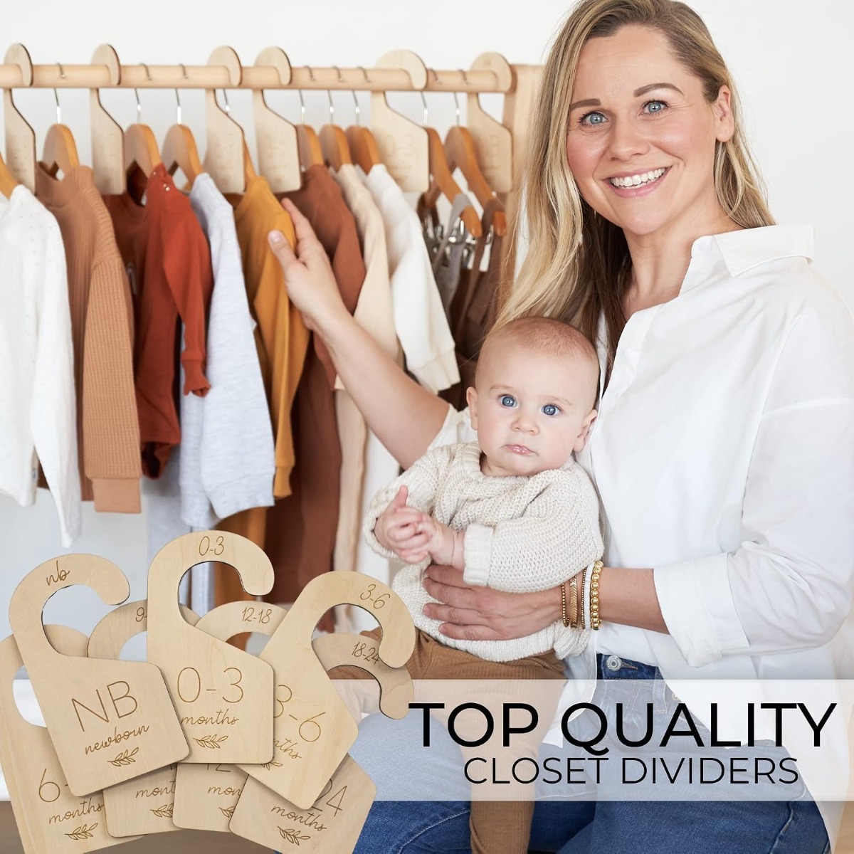 Beautiful Wooden Baby Closet D - đánh giá và giá Baby Nursery Organizer