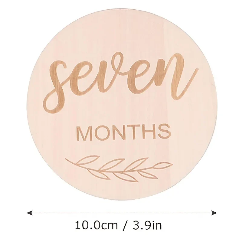 12pcs/set Wood Chip Month Souv - đánh giá và giá Milestone Card Set