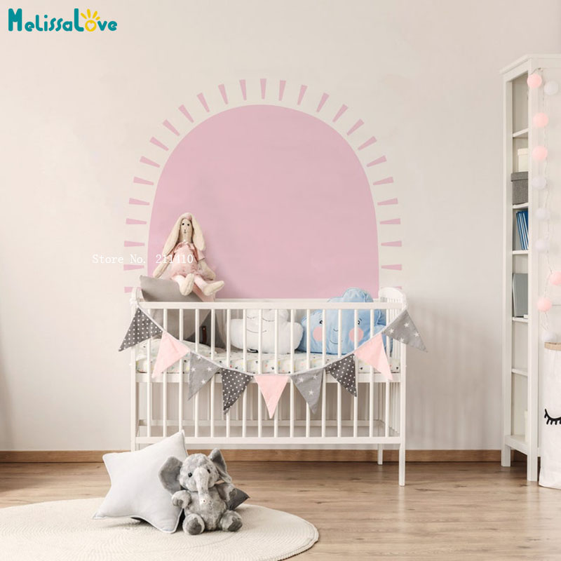 Một Nửa Mặt Trời Boho Decal Dá - đánh giá và giá Baby Nursery Wallpaper