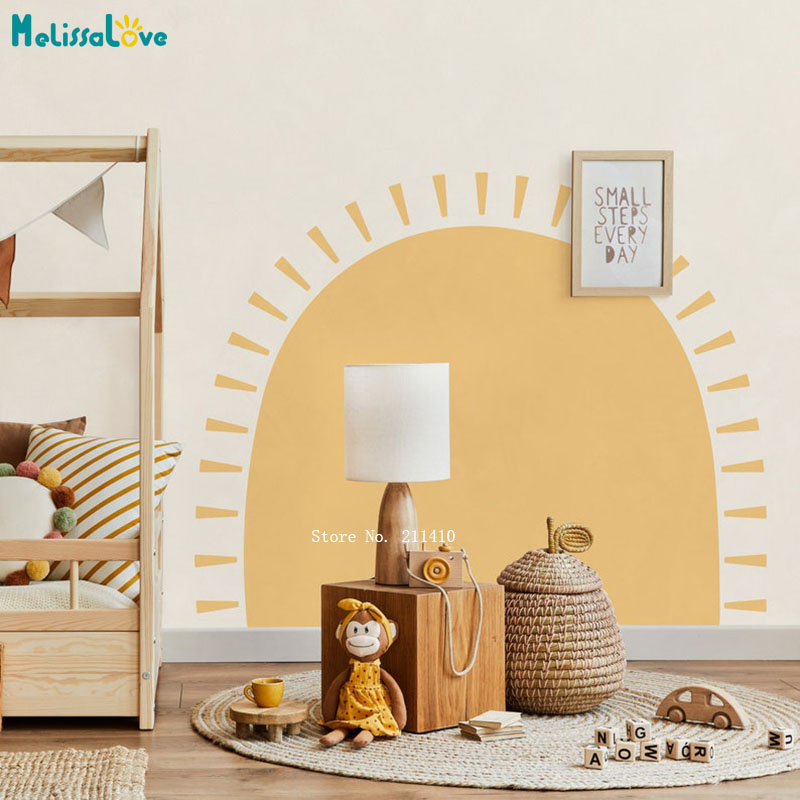 Một Nửa Mặt Trời Boho Decal Dá - đánh giá và giá Baby Nursery Wallpaper