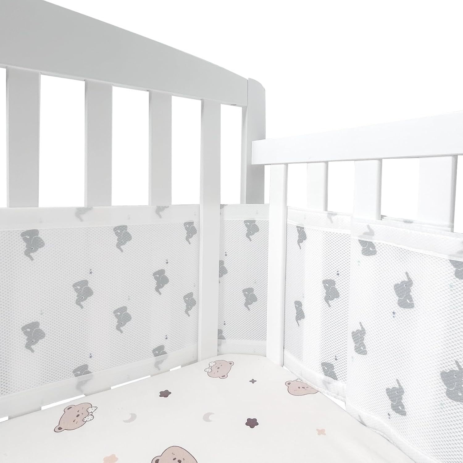 2Pcs Set Breathable Mesh Crib  - đánh giá và giá Baby Nursery Sale