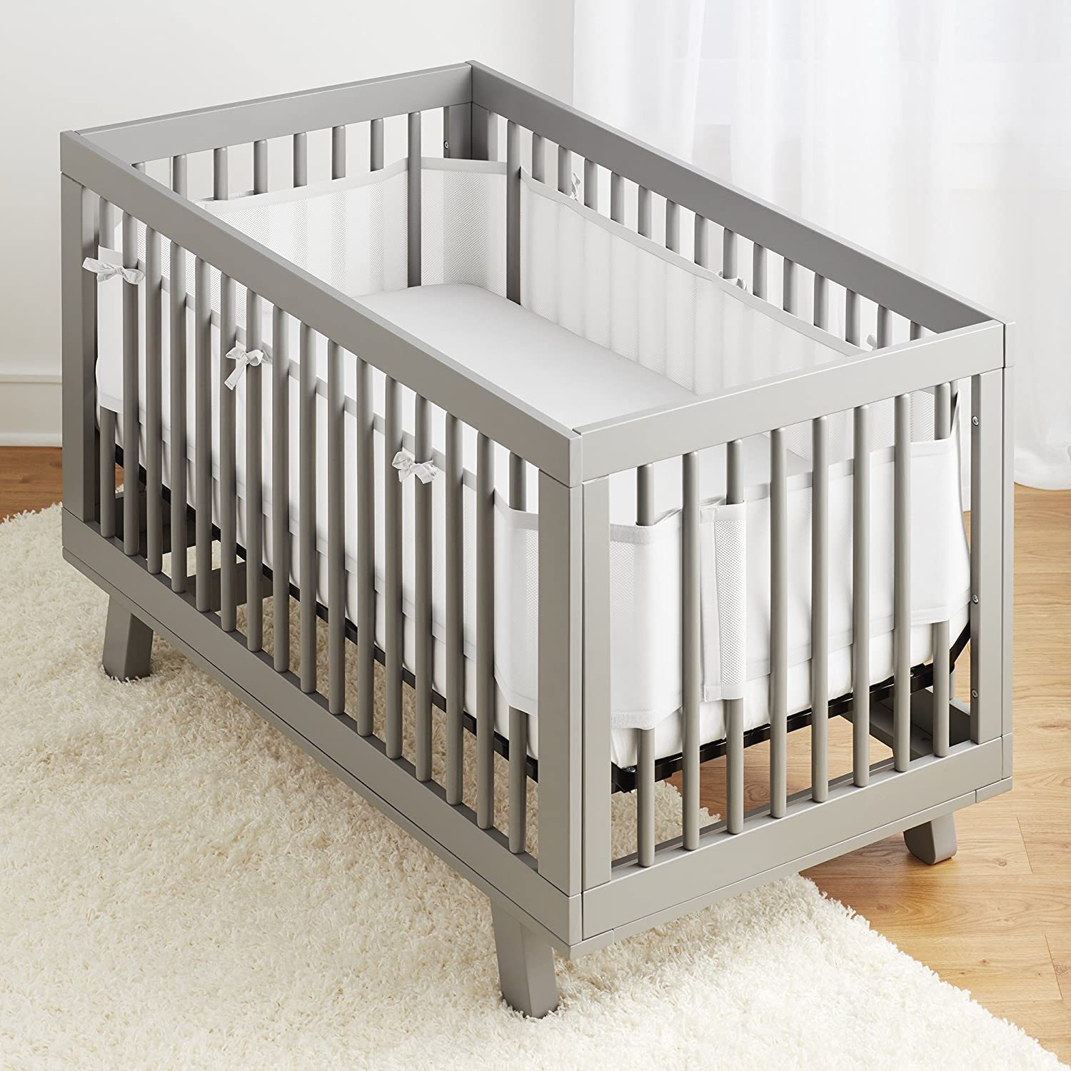 2Pcs Set Breathable Mesh Crib  - đánh giá và giá Baby Nursery Sale