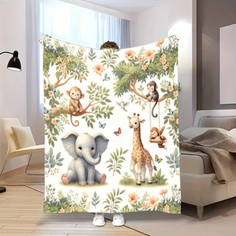 VIKAMA Watercolor Jungle Anima - đánh giá và giá Baby Nursery Fabric