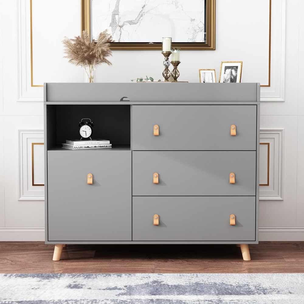 Baby Dresser Changing Table, T - đánh giá và giá Baby Nursery Dresser