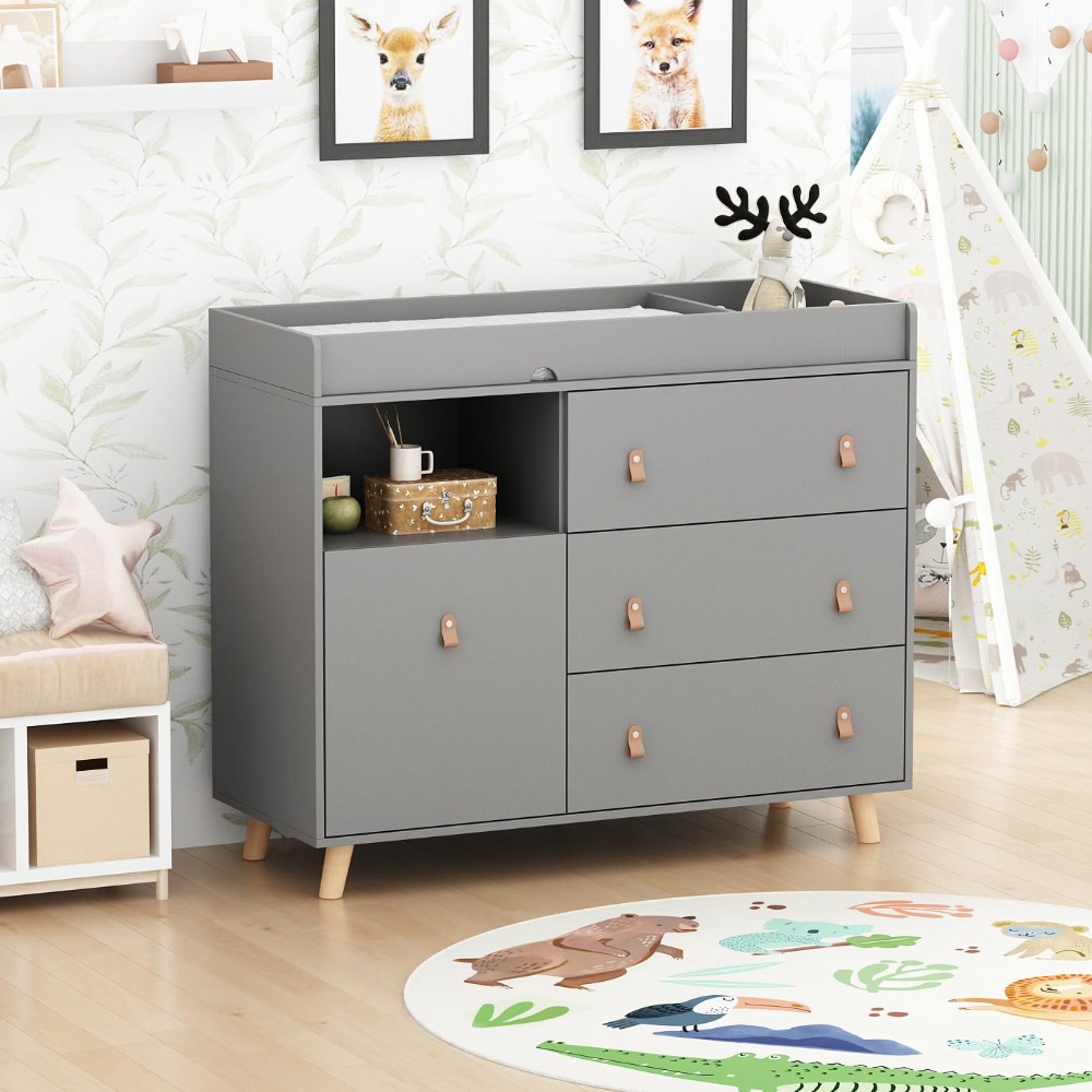 Baby Dresser Changing Table, T - đánh giá và giá Baby Nursery Dresser