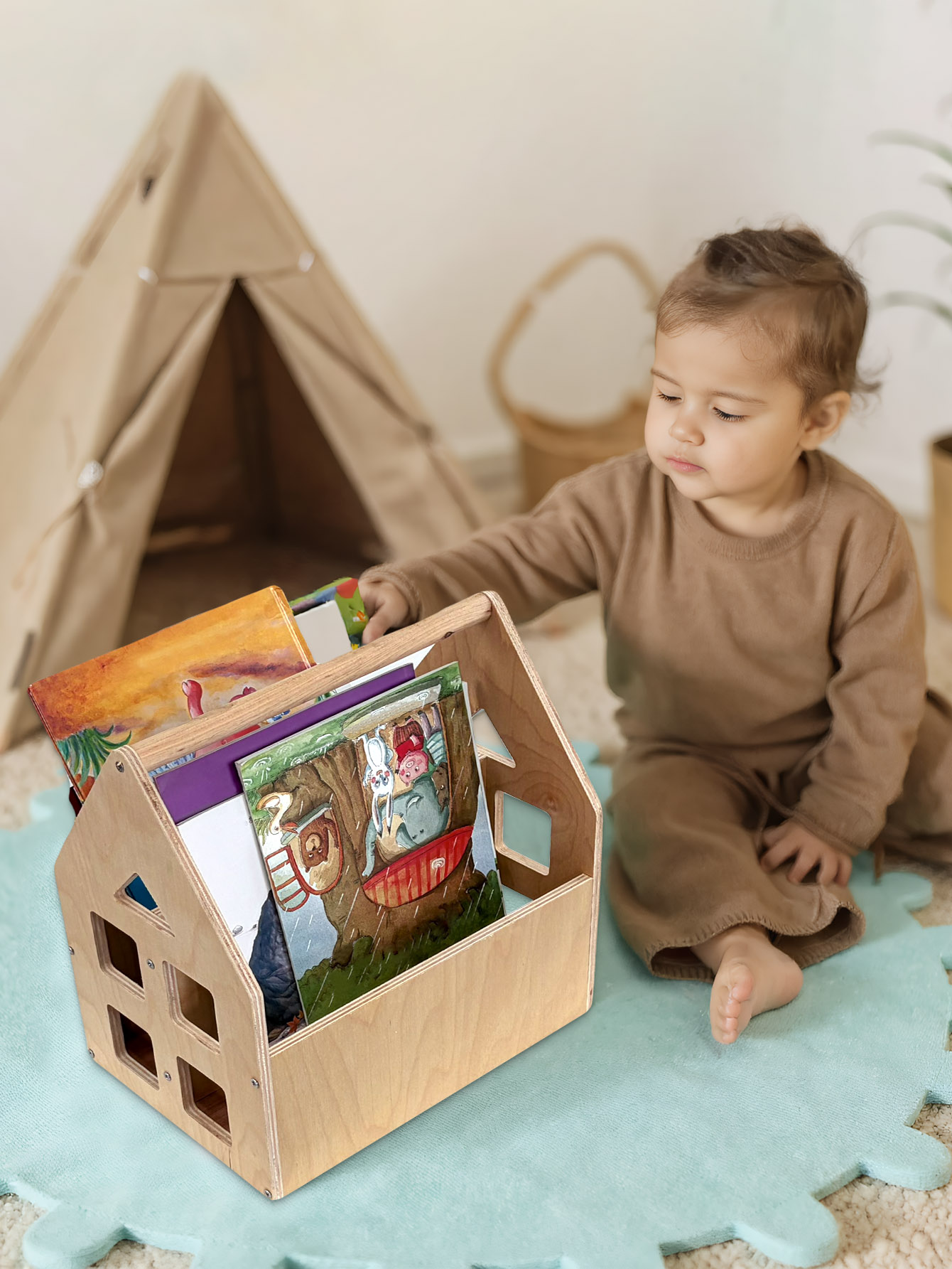 Toddler Bookshelf Double-Sided - đánh giá và giá Baby Nursery Bookshelf