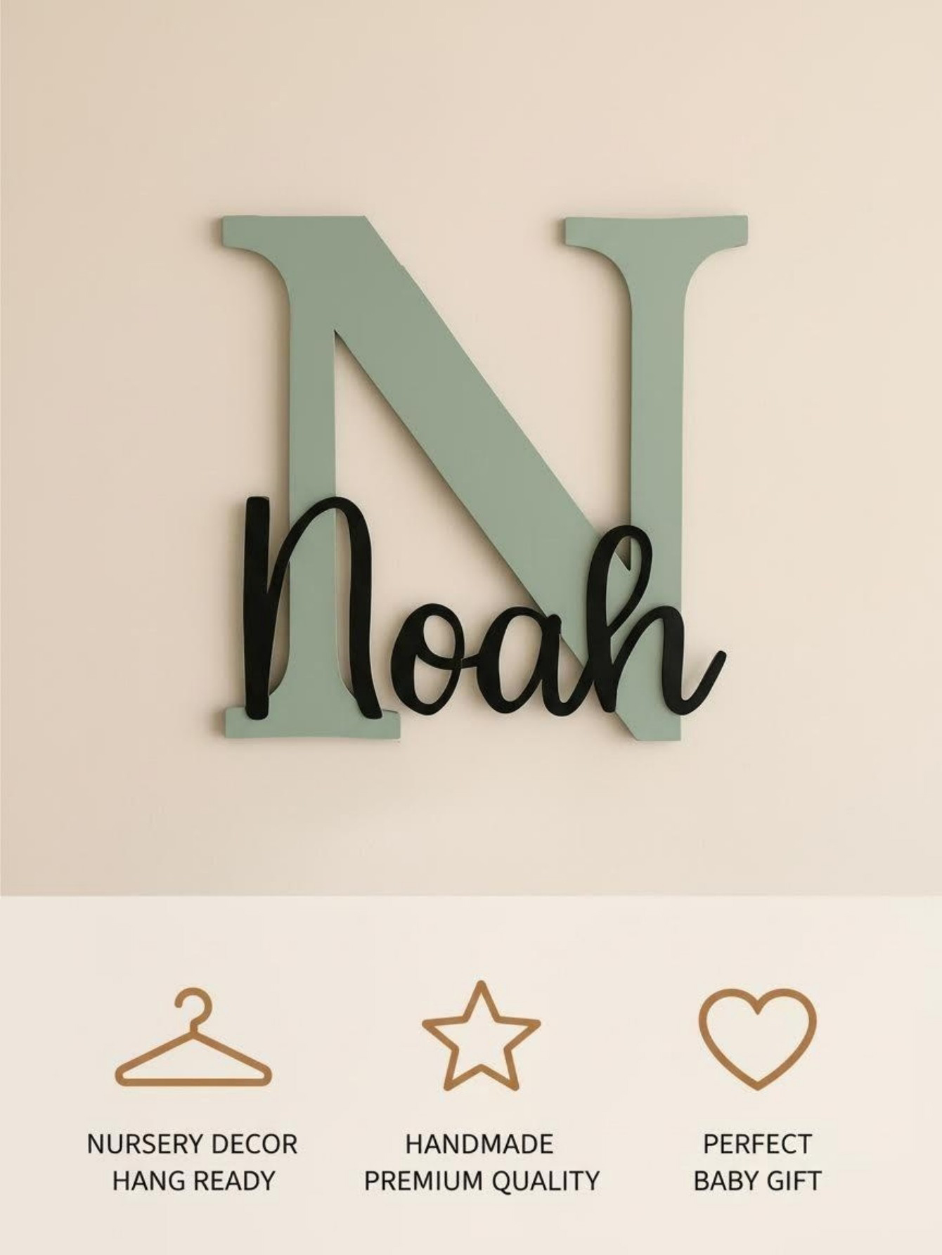 Custom Name Cloud Shaped Woode - đánh giá và giá Baby Nursery Keepsake
