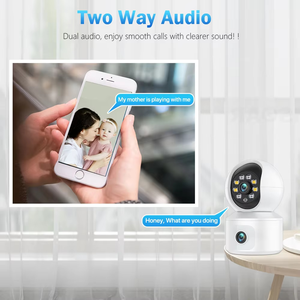 6MP iCsee WiFi IP Camera Dual  - đánh giá và giá Baby Monitor Split Screen