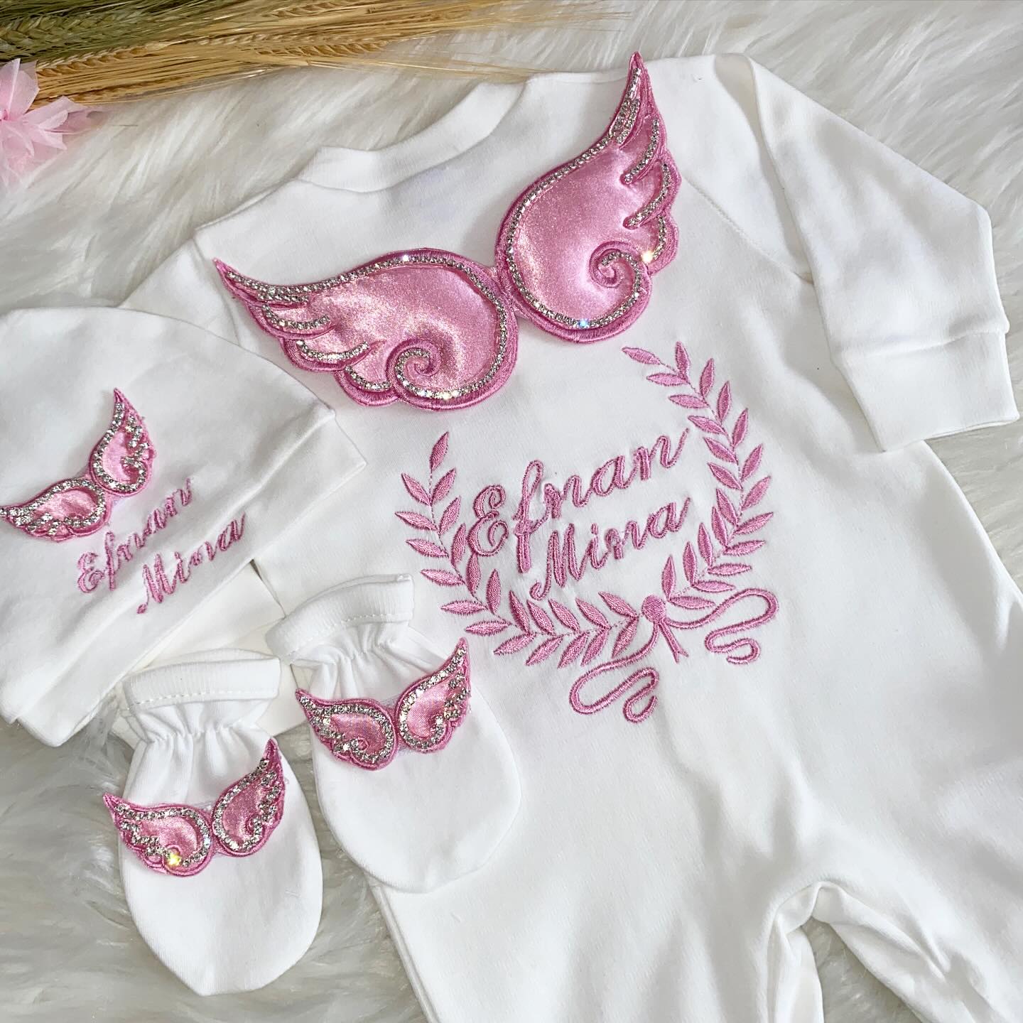 Dollbling 3pcs Embroidery Name - đánh giá và giá Baby Nursery Sale