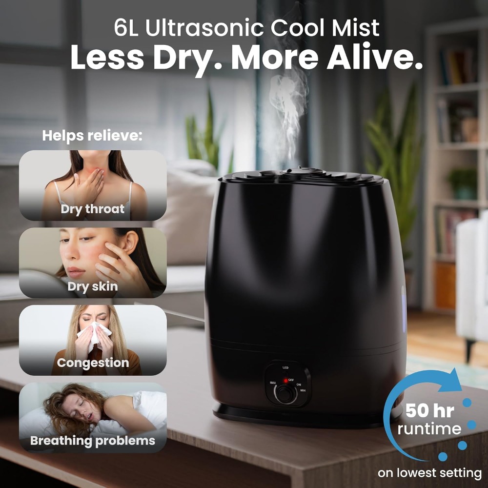 6L Quiet Bedroom Humidifier, 5 - đánh giá và giá Baby Nursery Hours